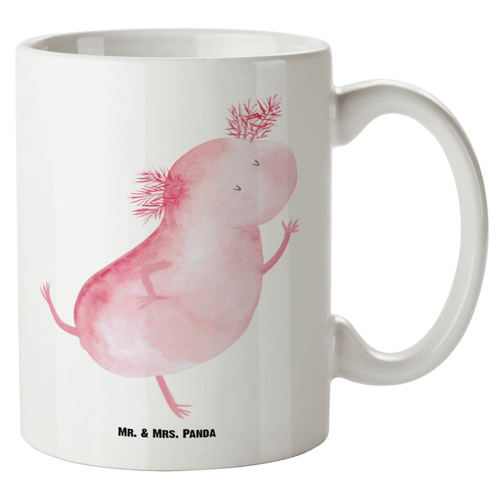 XL Tasse Axolotl tanzt XL Tasse, Große Tasse, Grosse Kaffeetasse, XL Becher, XL Teetasse, spülmaschinenfest, Jumbo Tasse, Groß, Axolotl, Molch, Axolot, Schwanzlurch, Lurch, Lurche, Dachschaden, Sterne, verrückt, Freundin, beste Freundin