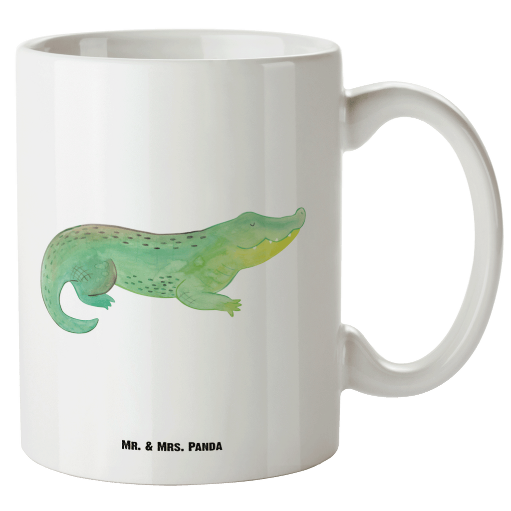 XL Tasse Krokodil XL Tasse, Große Tasse, Grosse Kaffeetasse, XL Becher, XL Teetasse, spülmaschinenfest, Jumbo Tasse, Groß, Meerestiere, Meer, Urlaub, Krokodil, Krokodile, verrückt sein, spontan sein, Abenteuerlust, Reiselust, Freundin, beste Freundin, Lieblingsmensch