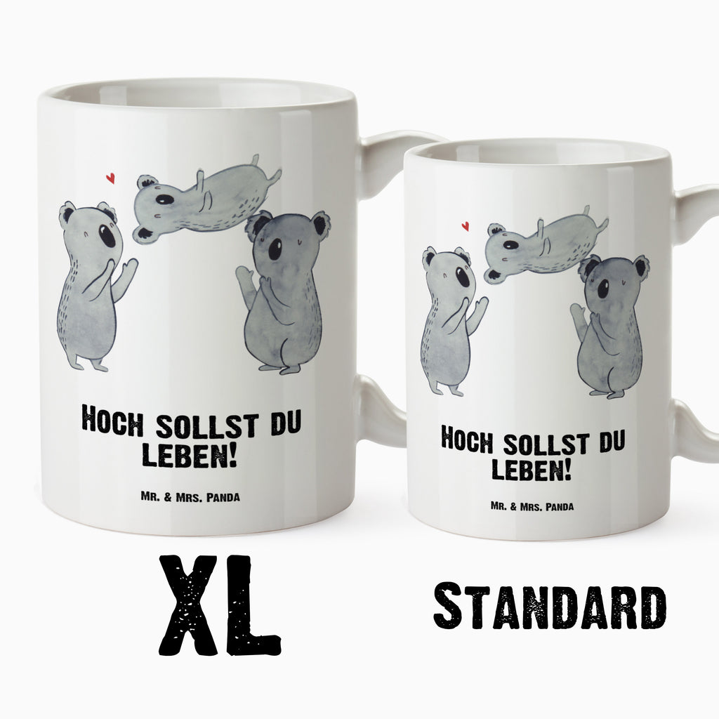 XL Tasse Koala Feiern Sich XL Tasse, Große Tasse, Grosse Kaffeetasse, XL Becher, XL Teetasse, spülmaschinenfest, Jumbo Tasse, Groß, Geburtstag, Geburtstagsgeschenk, Geschenk, Koala, Familie, Kind, Eltern, Herz, Liebe