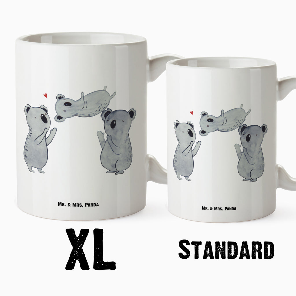 XL Tasse Koala Feiern Sich XL Tasse, Große Tasse, Grosse Kaffeetasse, XL Becher, XL Teetasse, spülmaschinenfest, Jumbo Tasse, Groß, Geburtstag, Geburtstagsgeschenk, Geschenk, Koala, Familie, Kind, Eltern, Herz, Liebe