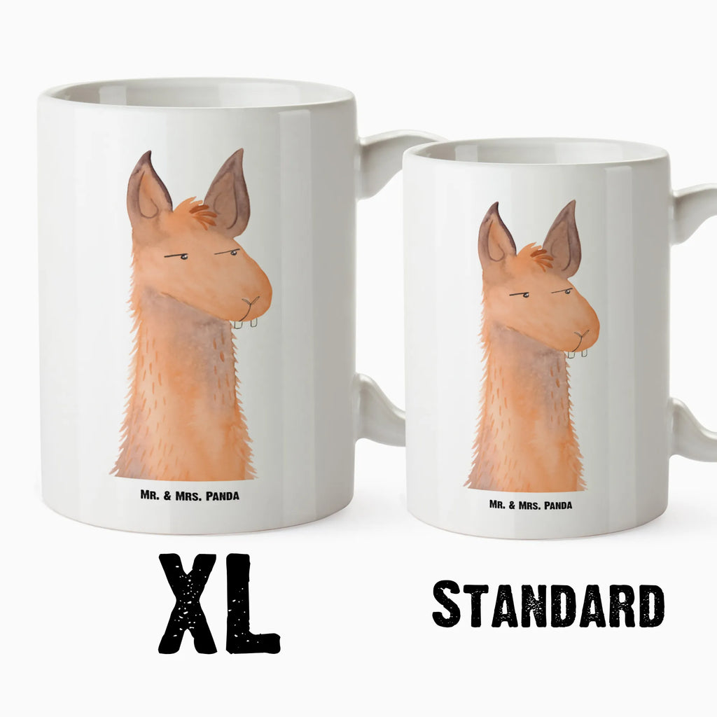 XL Tasse Lamakopf genervt XL Tasse, Große Tasse, Grosse Kaffeetasse, XL Becher, XL Teetasse, spülmaschinenfest, Jumbo Tasse, Groß, Lama, Alpaka, Lamas, Recht haben, genervt sein, Freundin, beste Freundin, Partnerin, Büro, Büroalltag, Chef, Chefin, Azubi