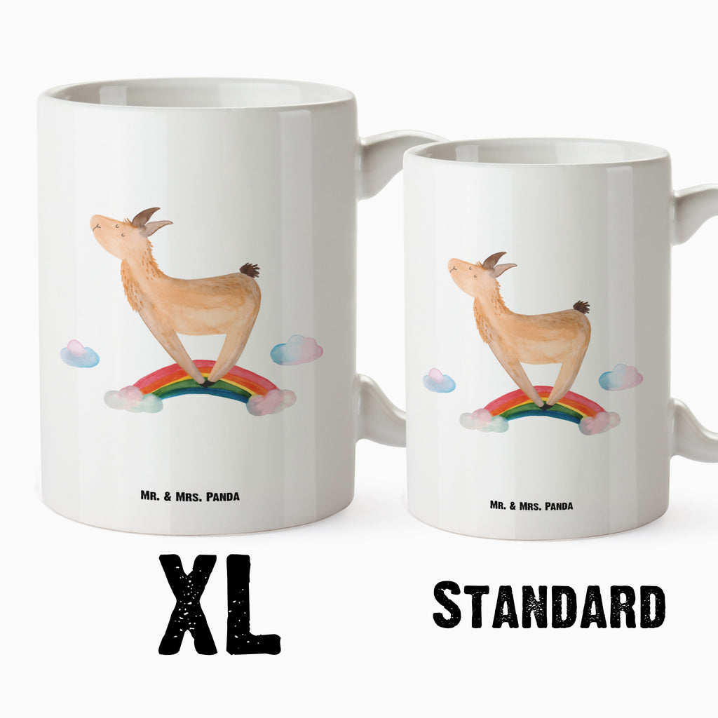 XL Tasse Lama Regenbogen XL Tasse, Große Tasse, Grosse Kaffeetasse, XL Becher, XL Teetasse, spülmaschinenfest, Jumbo Tasse, Groß, Lama, Alpaka, Lamas, Regenbogen, Haters gonna hate, Haters, Selbstständig, Außenseiter, Schule, Abi, Hobby, Wolkenland, Freiheit