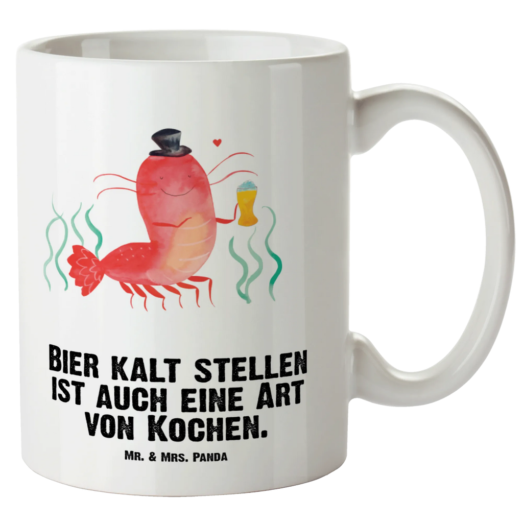 XL Tasse Hummer mit Weizen XL Tasse, Große Tasse, Grosse Kaffeetasse, XL Becher, XL Teetasse, spülmaschinenfest, Jumbo Tasse, Groß, Meerestiere, Meer, Urlaub, Garnele, Garnelen, Bier, Kochen, Männerhaushalt, Junggeselle, Junggesellin, Bierliebhaber, Kneipe, Gasthaus, Wirtschaft