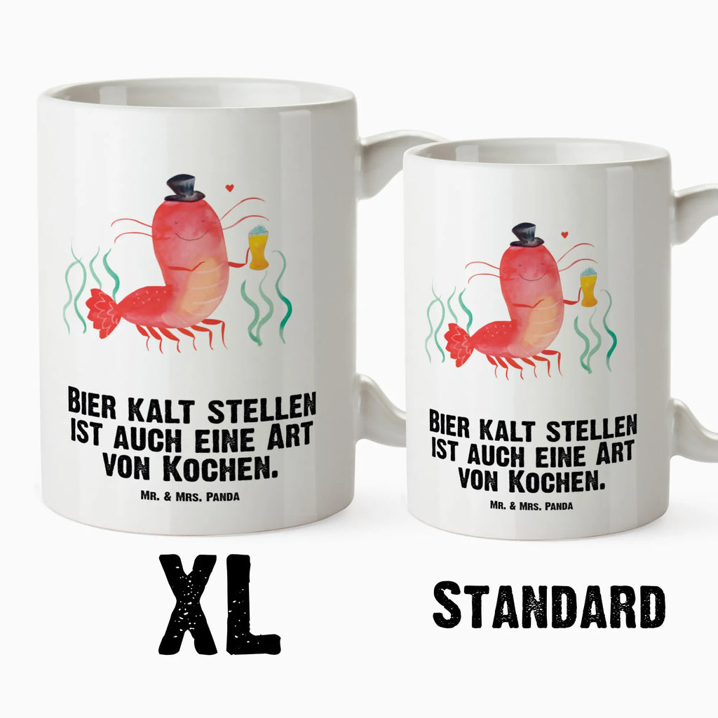 XL Tasse Hummer mit Weizen XL Tasse, Große Tasse, Grosse Kaffeetasse, XL Becher, XL Teetasse, spülmaschinenfest, Jumbo Tasse, Groß, Meerestiere, Meer, Urlaub, Garnele, Garnelen, Bier, Kochen, Männerhaushalt, Junggeselle, Junggesellin, Bierliebhaber, Kneipe, Gasthaus, Wirtschaft