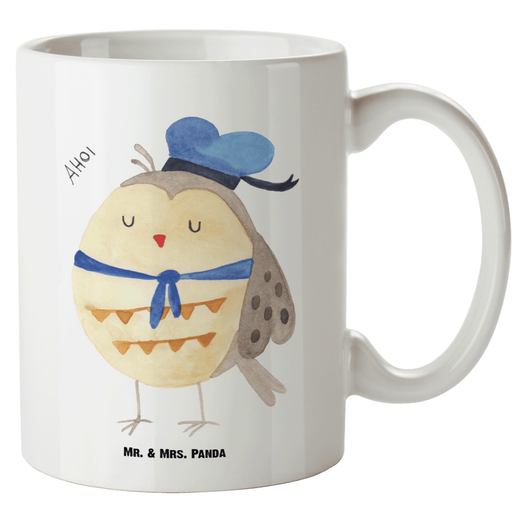 XL Tasse Eule Matrosen XL Tasse, Große Tasse, Grosse Kaffeetasse, XL Becher, XL Teetasse, spülmaschinenfest, Jumbo Tasse, Groß, Eule, Eule Spruch, Eule Deko, Owl, Wortspiel lustig, Matrose, Freundin, Ehe, Seefahrer, Heimathafen, Hochzeitstag Geschenk