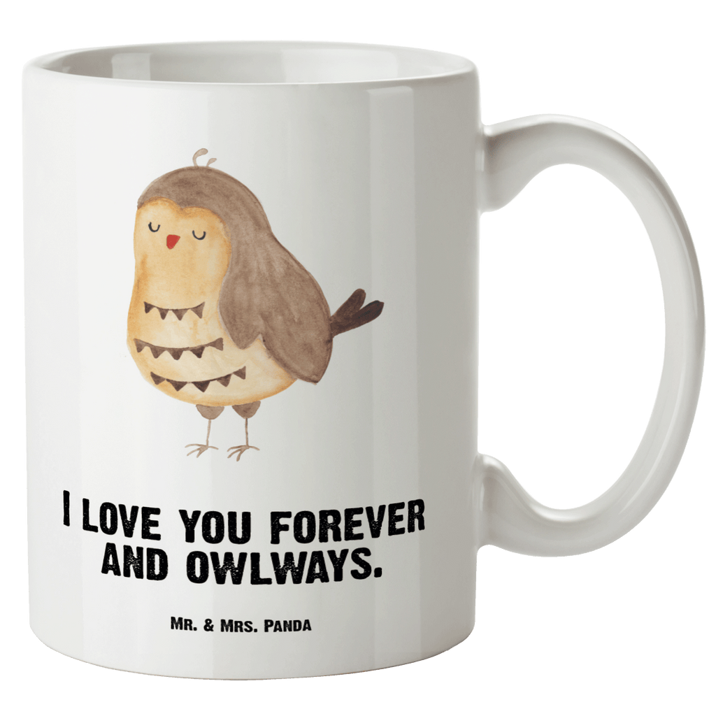 XL Tasse Eule Zufrieden XL Tasse, Große Tasse, Grosse Kaffeetasse, XL Becher, XL Teetasse, spülmaschinenfest, Jumbo Tasse, Groß, Eule, Eule Spruch, Eule deko, Owl, Liebe Spruch, Romantisch, Wortspiel lustig, Spruch schön, Geschenk Hochzeitstag