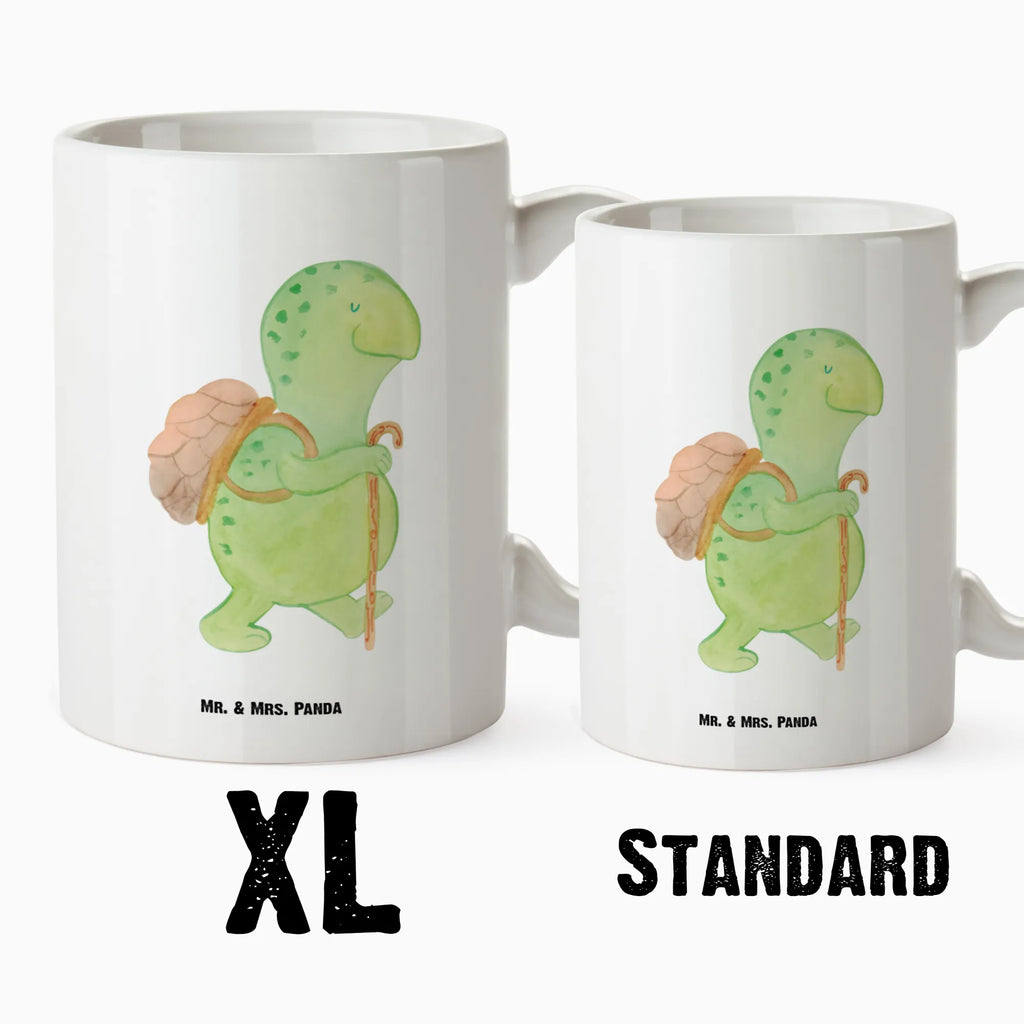 XL Tasse Schildkröte Wanderer XL Tasse, Große Tasse, Grosse Kaffeetasse, XL Becher, XL Teetasse, spülmaschinenfest, Jumbo Tasse, Groß, Schildkröte, Schildkröten, Motivation, Motivationsspruch, Motivationssprüche, Neuanfang