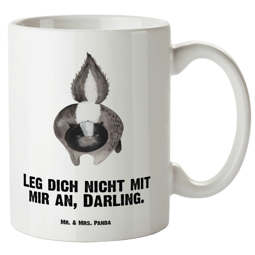 XL Tasse Stinktier Angriff XL Tasse, Große Tasse, Grosse Kaffeetasse, XL Becher, XL Teetasse, spülmaschinenfest, Jumbo Tasse, Groß, Stinktier, Skunk, Wildtier, Raubtier, Stinker, Stinki, wütend, Drohung