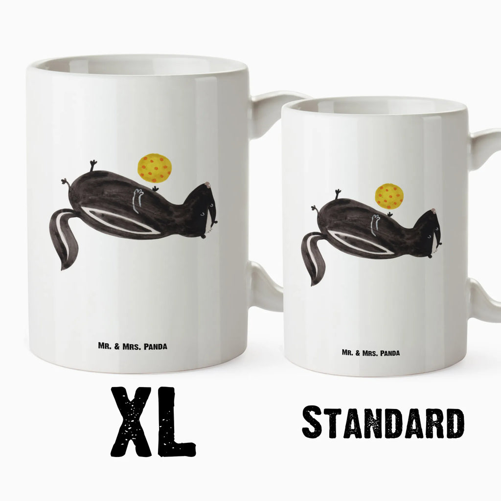 XL Tasse Stinktier Ball XL Tasse, Große Tasse, Grosse Kaffeetasse, XL Becher, XL Teetasse, spülmaschinenfest, Jumbo Tasse, Groß, Stinktier, Skunk, Wildtier, Raubtier, Stinker, Stinki, verspielt, Weisheit