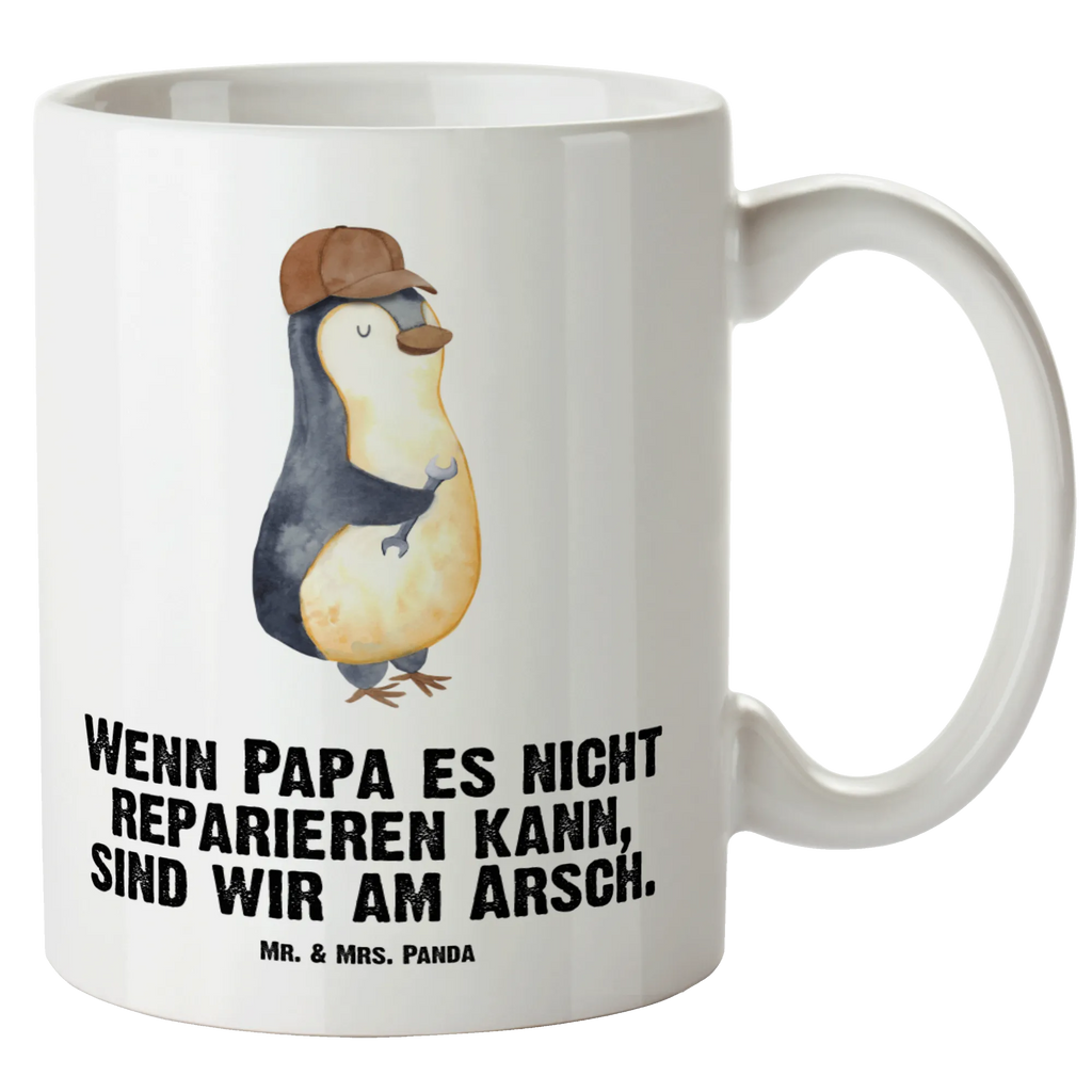 XL Tasse Wenn Papa es nicht reparieren kann, sind wir am Arsch XL Tasse, Große Tasse, Grosse Kaffeetasse, XL Becher, XL Teetasse, spülmaschinenfest, Jumbo Tasse, Groß, Familie, Vatertag, Muttertag, Bruder, Schwester, Mama, Papa, Oma, Opa, Vater, Geschenk Papa, Bester Papa der Welt