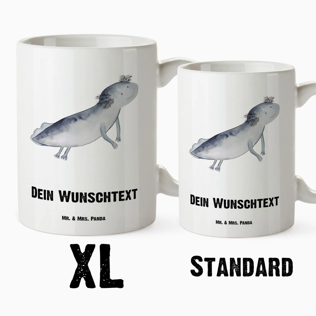 Personalisierte XL Tasse Axolotl schwimmt Personalisierte XL Tasse, Personalisierte Große Tasse, Personalisierte Grosse Kaffeetasse, PErsonalisierter XL Becher, XL Teetasse mit Namen, XL Becher mit Namen, spülmaschinenfest, Jumbo Tasse, Groß, Personalisiert, XL Tasse mit Namen, XL Namenstasse, Jumbo Namenstasse, Axolotl, Molch, Axolot, Schwanzlurch, Lurch, Lurche, Problem, Probleme, Lösungen, Motivation