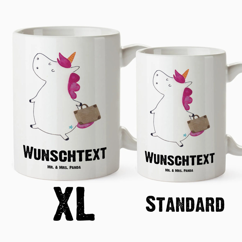 Personalisierte XL Tasse Einhorn Koffer Personalisierte XL Tasse, Personalisierte Große Tasse, Personalisierte Grosse Kaffeetasse, PErsonalisierter XL Becher, XL Teetasse mit Namen, XL Becher mit Namen, spülmaschinenfest, Jumbo Tasse, Groß, Personalisiert, XL Tasse mit Namen, XL Namenstasse, Jumbo Namenstasse, Einhorn, Einhörner, Einhorn Deko, Pegasus, Unicorn, unicorn, Koffer, Verreisen, Reise, Gepäck, Abenteuer, Erwachsen, Kind, albern, Spaß, lustig, witzig