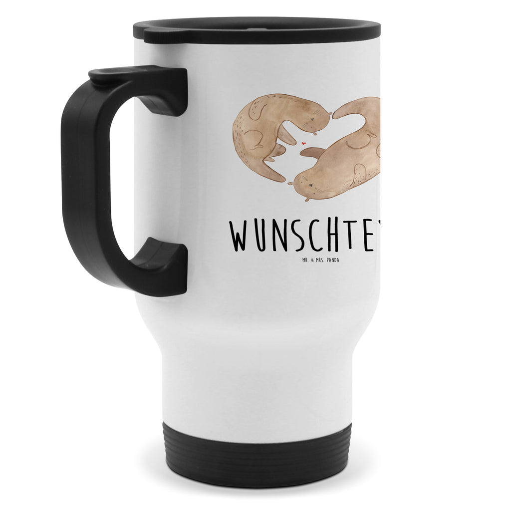 Personalisierter Thermobecher Otter Herz Personalisierter Thermobecher, Personalisierter To Go Becher, Personalisierte Thermotasse, Personalisierter Kaffeebecher, Personalisierter Isolierbecher, Thermobecher personalisieren, Thermobecher mit Namen, Thermobecher selbst gestalten, Wunschname, Spülmaschinenfest, Bedrucken, Isolierbecher mit Namen, Isolierbecher selbst gestalten, Thermotasse personalisieren, Thermotasse mit Namen, Otter, Fischotter, Seeotter, Liebe, Herz, Liebesbeweis, Liebesgeschenk, Bessere Hälfte, Love you, Jahrestag, Hochzeitstag, Verlobung, gemeinsames Leben