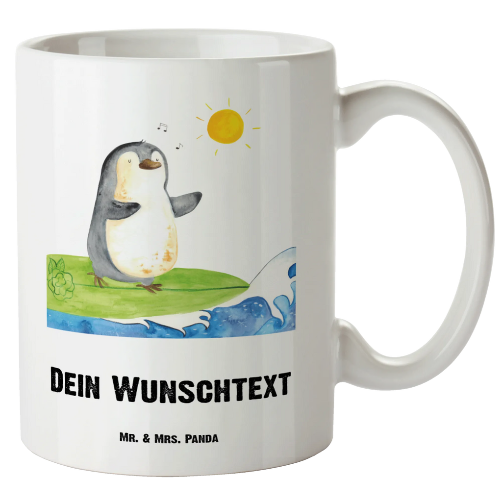 Personalisierte XL Tasse Pinguin Surfer Personalisierte XL Tasse, Personalisierte Große Tasse, Personalisierte Grosse Kaffeetasse, PErsonalisierter XL Becher, XL Teetasse mit Namen, XL Becher mit Namen, spülmaschinenfest, Jumbo Tasse, Groß, Personalisiert, XL Tasse mit Namen, XL Namenstasse, Jumbo Namenstasse, Pinguin, Pinguine, surfen, Surfer, Hawaii, Urlaub, Wellen, Wellen reiten, Portugal