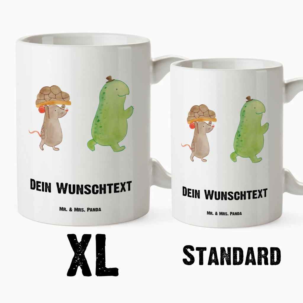 Personalisierte XL Tasse Schildkröte & Maus Personalisierte XL Tasse, Personalisierte Große Tasse, Personalisierte Grosse Kaffeetasse, PErsonalisierter XL Becher, XL Teetasse mit Namen, XL Becher mit Namen, spülmaschinenfest, Jumbo Tasse, Groß, Personalisiert, XL Tasse mit Namen, XL Namenstasse, Jumbo Namenstasse, Schildkröte, Maus, Freunde, Freundinnen, beste Freunde, beste Freundinnen