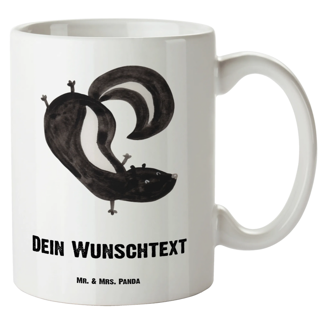 Personalisierte XL Tasse Stinktier Handstand Personalisierte XL Tasse, Personalisierte Große Tasse, Personalisierte Grosse Kaffeetasse, PErsonalisierter XL Becher, XL Teetasse mit Namen, XL Becher mit Namen, spülmaschinenfest, Jumbo Tasse, Groß, Personalisiert, XL Tasse mit Namen, XL Namenstasse, Jumbo Namenstasse, Stinktier, Skunk, Wildtier, Raubtier, Stinker, Stinki, Spielplatz, verpielt, Kind