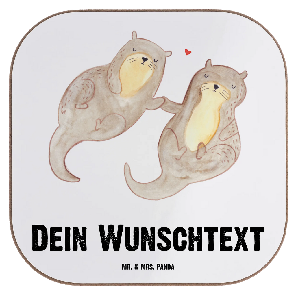 Personalisierte Untersetzer Otter händchenhaltend Personalisierte Untersetzer, PErsonalisierte Bierdeckel, Personalisierte Glasuntersetzer, Peronalisierte Untersetzer Gläser, Personalisiert Getränkeuntersetzer, Untersetzer mit Namen, Bedrucken, Personalisieren, Namensaufdruck, Otter, Fischotter, Seeotter, Otter Seeotter See Otter