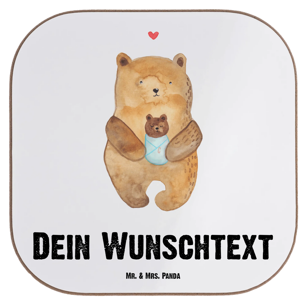 Personalisierte Untersetzer Bär mit Baby Personalisierte Untersetzer, PErsonalisierte Bierdeckel, Personalisierte Glasuntersetzer, Peronalisierte Untersetzer Gläser, Personalisiert Getränkeuntersetzer, Untersetzer mit Namen, Bedrucken, Personalisieren, Namensaufdruck, Bär, Teddy, Teddybär, Eltern, Mutter, Baby, Taufe, Geburt, Nichte, Neffe, Enkel, Enkelin, Täufling, Geburtstag, Glückwunsch