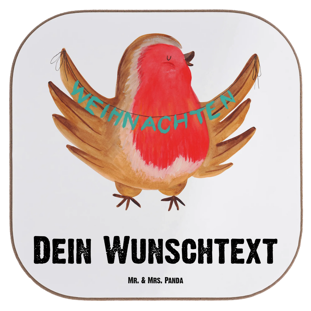 Personalisierte Untersetzer Rotkehlchen Weihnachten Personalisierte Untersetzer, PErsonalisierte Bierdeckel, Personalisierte Glasuntersetzer, Peronalisierte Untersetzer Gläser, Personalisiert Getränkeuntersetzer, Untersetzer mit Namen, Bedrucken, Personalisieren, Namensaufdruck, Winter, Weihnachten, Weihnachtsdeko, Nikolaus, Advent, Heiligabend, Wintermotiv, Frohe Weihnachten, Weihnachtsmotiv, Weihnachtsgruß, Vogel, xmas