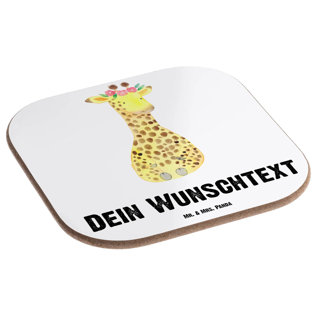 Personalisierte Untersetzer Giraffe Blumenkranz Personalisierte Untersetzer, PErsonalisierte Bierdeckel, Personalisierte Glasuntersetzer, Peronalisierte Untersetzer Gläser, Personalisiert Getränkeuntersetzer, Untersetzer mit Namen, Bedrucken, Personalisieren, Namensaufdruck, Afrika, Wildtiere, Giraffe, Blumenkranz, Abenteurer, Selbstliebe, Freundin