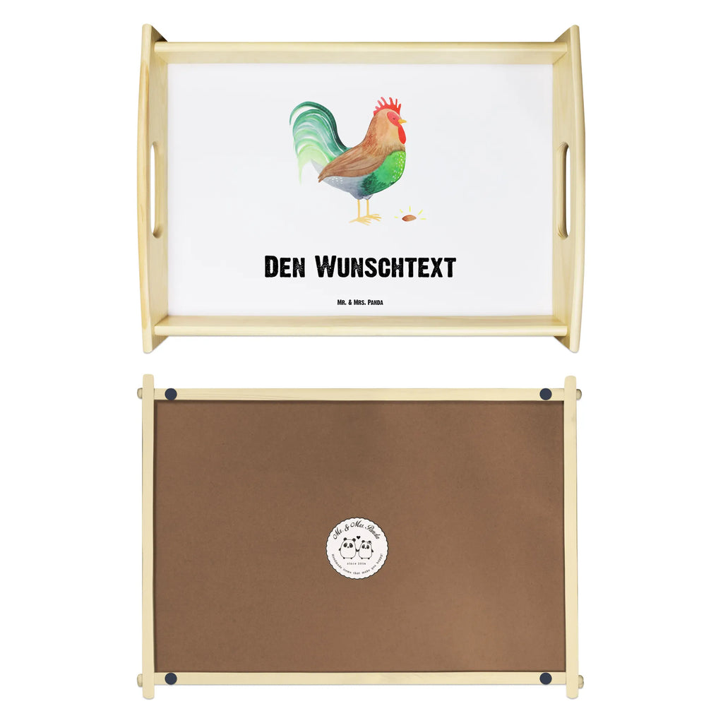 Personalisiertes Serviertablett Hahn mit Korn Personalisiertes Serviertablett, Personalisiertes Tablett, Personalisiertes Holztablett, Personalisiertes Küchentablett, Personalisiertes Dekotablett, Personalisiertes Frühstückstablett, Serviertablett mit Namen, Tablett mit Namen, Bauernhof, Hoftiere, Landwirt, Landwirtin, Hahn, Korn, Henne, Eier, Natur