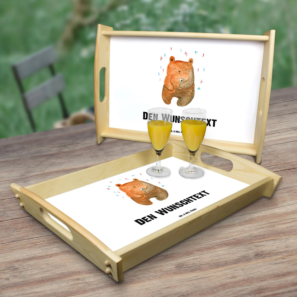 Personalisiertes Serviertablett Bär Party Personalisiertes Serviertablett, Personalisiertes Tablett, Personalisiertes Holztablett, Personalisiertes Küchentablett, Personalisiertes Dekotablett, Personalisiertes Frühstückstablett, Serviertablett mit Namen, Tablett mit Namen, Bär, Teddy, Teddybär, Geburtstag, Geburtstagsgeschenk, Geschenk, Party, Feiern, Abfeiern, Mitbringsel, Gute Laune, Lustig