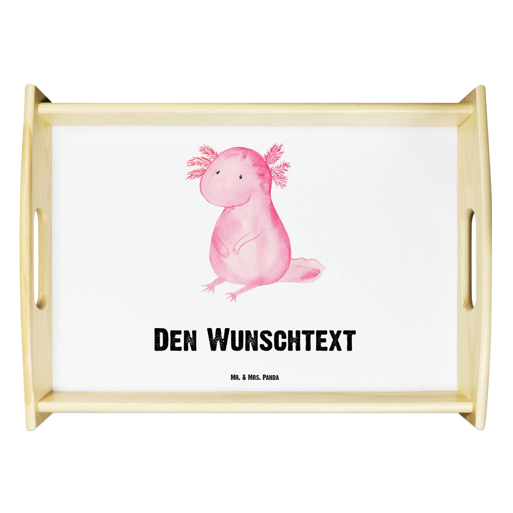 Personalisiertes Serviertablett Axolotl Personalisiertes Serviertablett, Personalisiertes Tablett, Personalisiertes Holztablett, Personalisiertes Küchentablett, Personalisiertes Dekotablett, Personalisiertes Frühstückstablett, Serviertablett mit Namen, Tablett mit Namen, Axolotl, Molch, Axolot, vergnügt, fröhlich, zufrieden, Lebensstil, Weisheit, Lebensweisheit, Liebe, Freundin