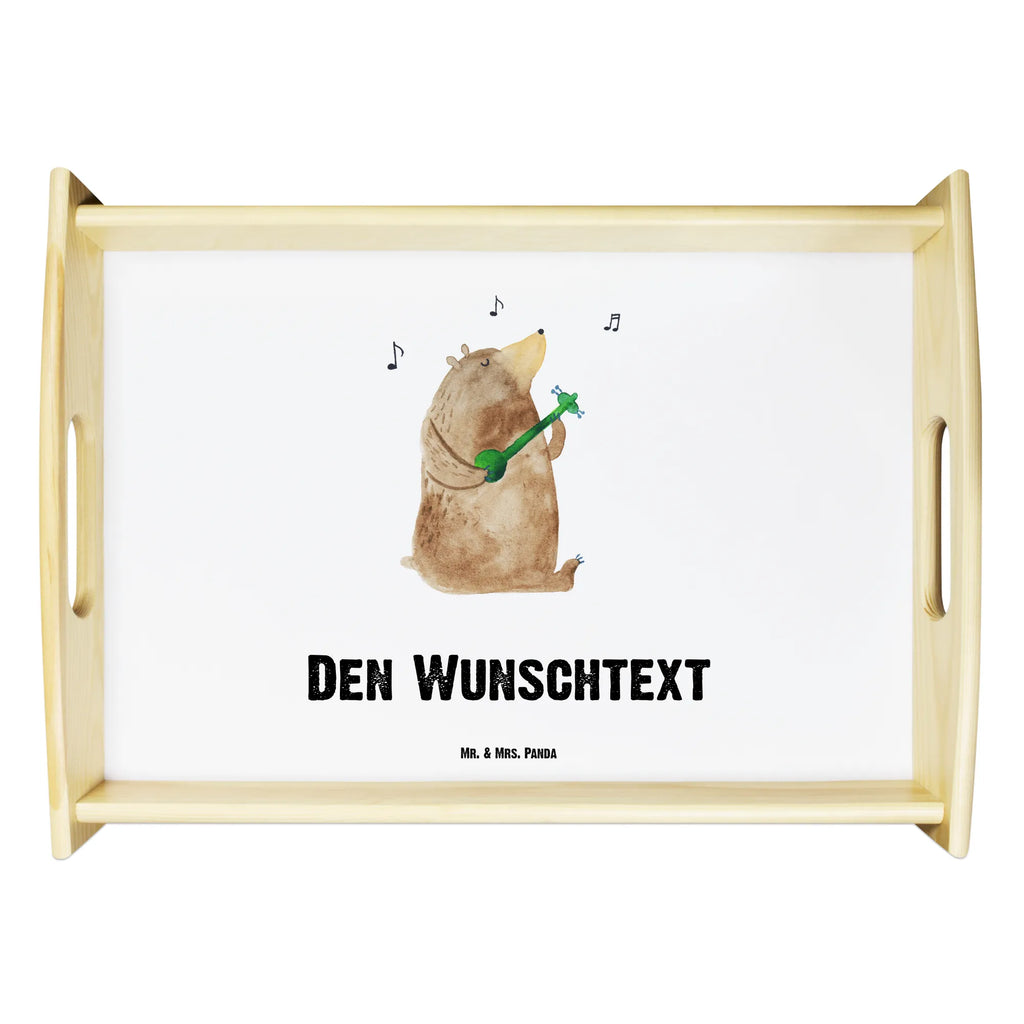 Personalisiertes Serviertablett Bär Gitarre Personalisiertes Serviertablett, Personalisiertes Tablett, Personalisiertes Holztablett, Personalisiertes Küchentablett, Personalisiertes Dekotablett, Personalisiertes Frühstückstablett, Serviertablett mit Namen, Tablett mit Namen, Bär, Teddy, Teddybär