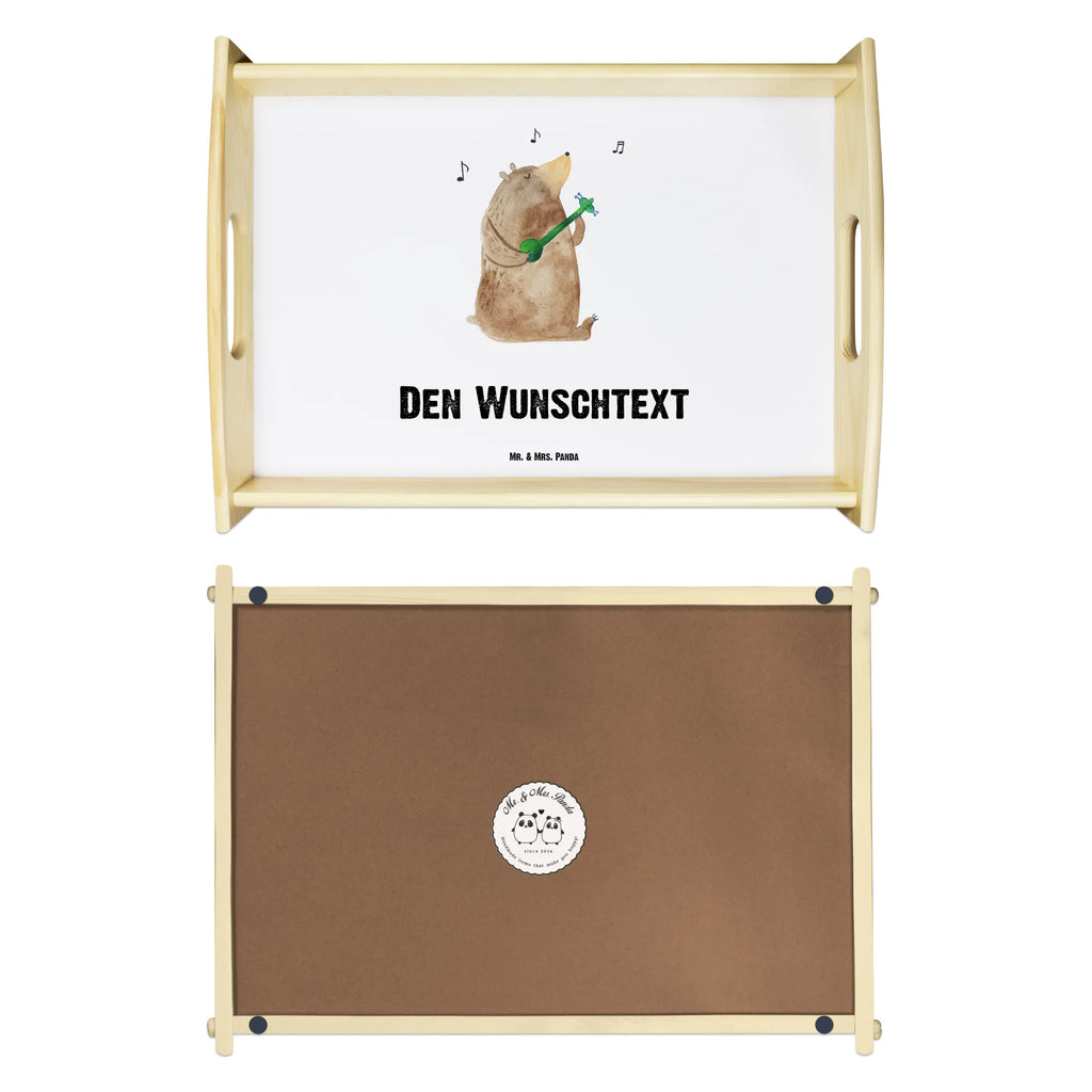 Personalisiertes Serviertablett Bär Gitarre Personalisiertes Serviertablett, Personalisiertes Tablett, Personalisiertes Holztablett, Personalisiertes Küchentablett, Personalisiertes Dekotablett, Personalisiertes Frühstückstablett, Serviertablett mit Namen, Tablett mit Namen, Bär, Teddy, Teddybär