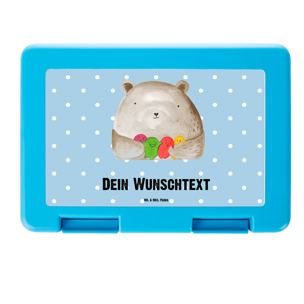 Personalisierte Brotdose Bär Gefühl Brotdose personalisiert, Brotbox, Snackbox, Lunch box, Butterbrotdose, Brotzeitbox, Bär, Teddy, Teddybär, Wahnsinn, Verrückt, Durchgedreht