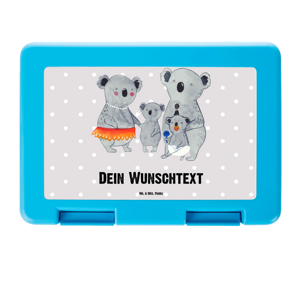 Personalisierte Brotdose Koala Familie Brotdose personalisiert, Brotbox, Snackbox, Lunch box, Butterbrotdose, Brotzeitbox, Familie, Vatertag, Muttertag, Bruder, Schwester, Mama, Papa, Oma, Opa, Koala, Koalas, Family, Kinder, Geschwister, Familienleben