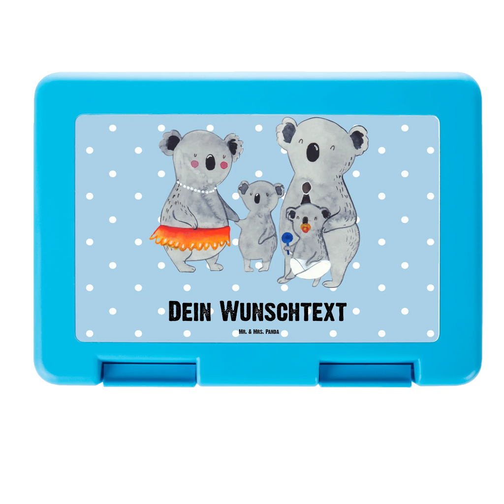 Personalisierte Brotdose Koala Familie Brotdose personalisiert, Brotbox, Snackbox, Lunch box, Butterbrotdose, Brotzeitbox, Familie, Vatertag, Muttertag, Bruder, Schwester, Mama, Papa, Oma, Opa, Koala, Koalas, Family, Kinder, Geschwister, Familienleben