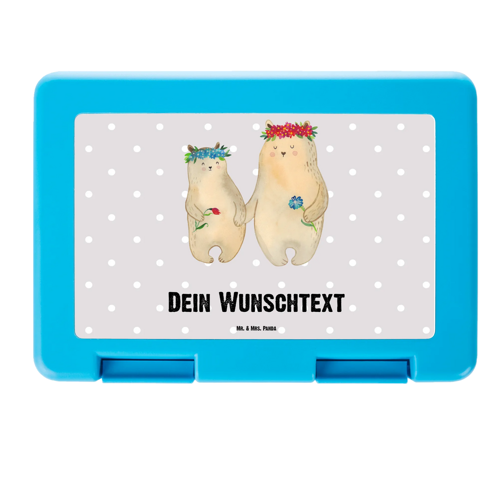 Personalisierte Brotdose Bären mit Blumenkranz Brotdose personalisiert, Brotbox, Snackbox, Lunch box, Butterbrotdose, Brotzeitbox, Familie, Vatertag, Muttertag, Bruder, Schwester, Mama, Papa, Oma, Opa, Bär, Bären, Mutter, Mutti, Mami, Lieblingsmensch, Lieblingsmama, beste Mutter, weltbeste Mama, Geschenk Mama. Muttertag, Tochter, Kind, Kinder, Töchter, Family, Vorbild