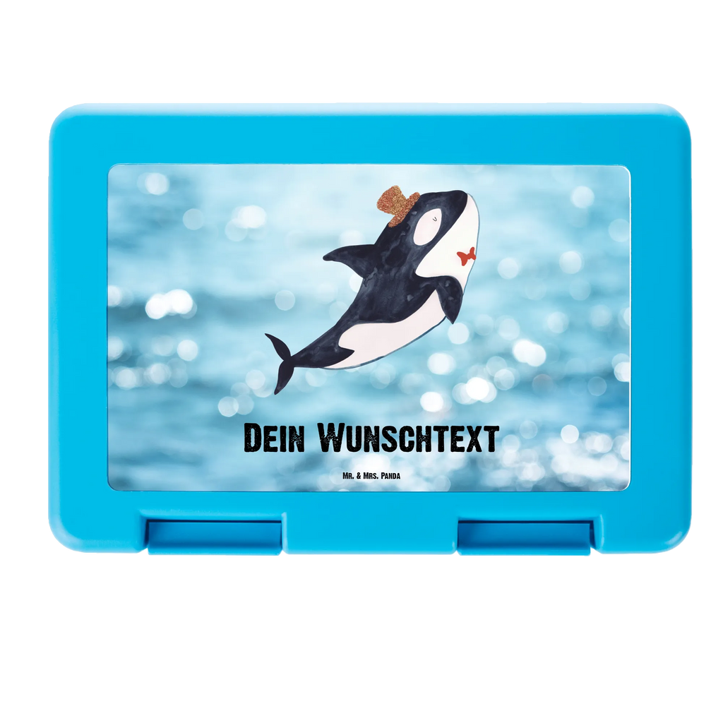 Personalisierte Brotdose Orca Zylinder Brotdose personalisiert, Brotbox, Snackbox, Lunch box, Butterbrotdose, Brotzeitbox, Meerestiere, Meer, Urlaub, Narwal, Glitter, Konfetti, Glitzer, Geburtstag, Feier, Fete, Fest, Glückwunsch, Orca