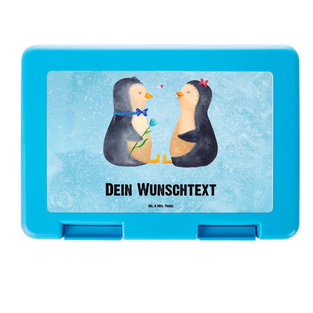 Personalisierte Brotdose Pinguin Pärchen Brotdose personalisiert, Brotbox, Snackbox, Lunch box, Butterbrotdose, Brotzeitbox, Pinguin, Pinguine, Liebe, Liebespaar, Liebesbeweis, Liebesgeschenk, Verlobung, Jahrestag, Hochzeitstag, Hochzeit, Hochzeitsgeschenk, große Liebe, Traumpaar