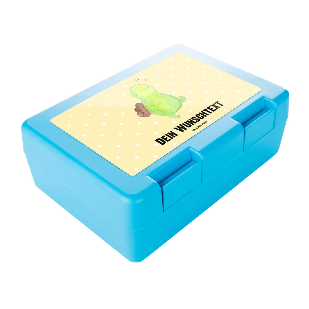 Personalisierte Brotdose Schildkröte pfeift Brotdose personalisiert, Brotbox, Snackbox, Lunch box, Butterbrotdose, Brotzeitbox, Schildkröte, Schildi, Schildkröten, fröhlich, Glück, Motivation, Lebensfreude, Depression, Trennung, Neuanfang