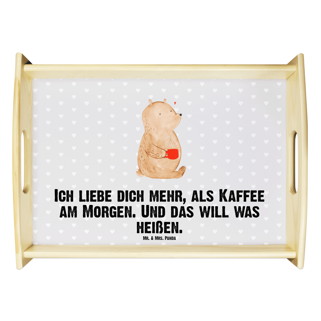 Serviertablett Bär Morgenkaffee Serviertablett, Tablett, Holztablett, Küchentablett, Dekotablett, Frühstückstablett, Liebe, Partner, Freund, Freundin, Ehemann, Ehefrau, Heiraten, Verlobung, Heiratsantrag, Liebesgeschenk, Jahrestag, Hocheitstag, Valentinstag, Geschenk für Frauen, Hochzeitstag, Mitbringsel, Geschenk für Freundin, Geschenk für Partner, Liebesbeweis, für Männer, für Ehemann