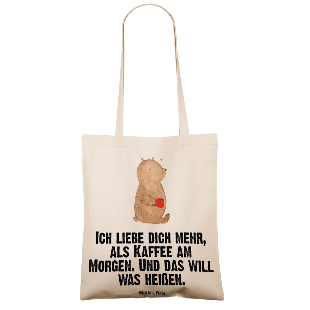 Tragetasche Bär Morgenkaffee Beuteltasche, Beutel, Einkaufstasche, Jutebeutel, Stoffbeutel, Tasche, Shopper, Umhängetasche, Strandtasche, Schultertasche, Stofftasche, Tragetasche, Badetasche, Jutetasche, Einkaufstüte, Laptoptasche, Liebe, Partner, Freund, Freundin, Ehemann, Ehefrau, Heiraten, Verlobung, Heiratsantrag, Liebesgeschenk, Jahrestag, Hocheitstag, Valentinstag, Geschenk für Frauen, Hochzeitstag, Mitbringsel, Geschenk für Freundin, Geschenk für Partner, Liebesbeweis, für Männer, für Ehemann