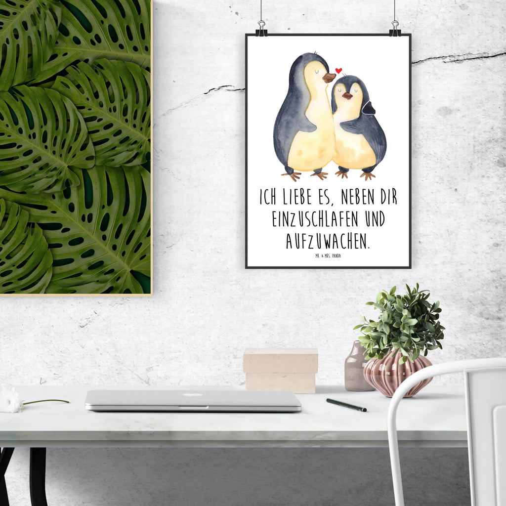 Poster Pinguine Einschlafen Poster, Wandposter, Bild, Wanddeko, Küchenposter, Kinderposter, Wanddeko Bild, Raumdekoration, Wanddekoration, Handgemaltes Poster, Mr. & Mrs. Panda Poster, Designposter, Kunstdruck, Posterdruck, Liebe, Partner, Freund, Freundin, Ehemann, Ehefrau, Heiraten, Verlobung, Heiratsantrag, Liebesgeschenk, Jahrestag, Hocheitstag, Valentinstag, Geschenk für Frauen, Hochzeitstag, Mitbringsel, Geschenk für Freundin, Geschenk für Partner, Liebesbeweis, für Männer, für Ehemann