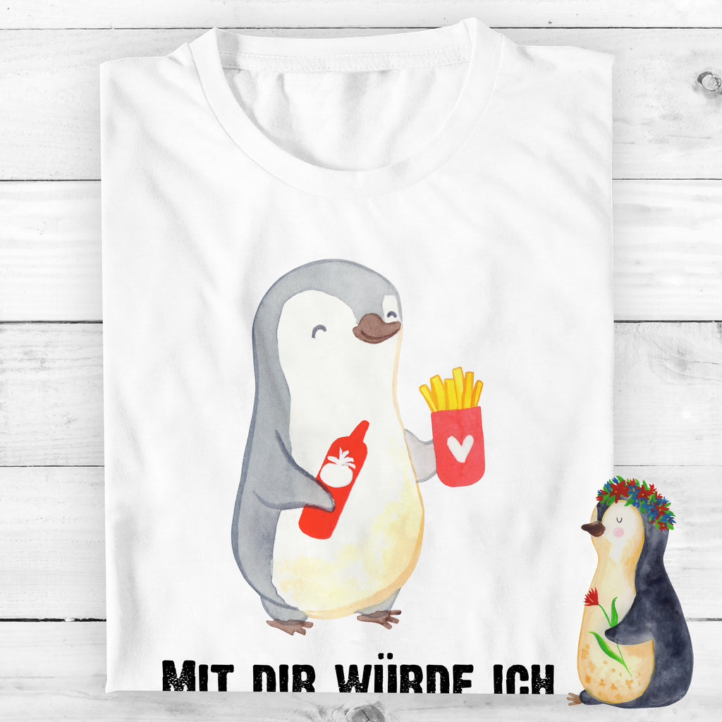 T-Shirt Standard Pinguin Pommes T-Shirt, Shirt, Tshirt, Lustiges T-Shirt, T-Shirt mit Spruch, Party, Junggesellenabschied, Jubiläum, Geburstag, Herrn, Damen, Männer, Frauen, Schlafshirt, Nachthemd, Sprüche, Liebe, Partner, Freund, Freundin, Ehemann, Ehefrau, Heiraten, Verlobung, Heiratsantrag, Liebesgeschenk, Jahrestag, Hocheitstag, Valentinstag, Geschenk für Frauen, Hochzeitstag, Mitbringsel, Geschenk für Freundin, Geschenk für Partner, Liebesbeweis, für Männer, für Ehemann