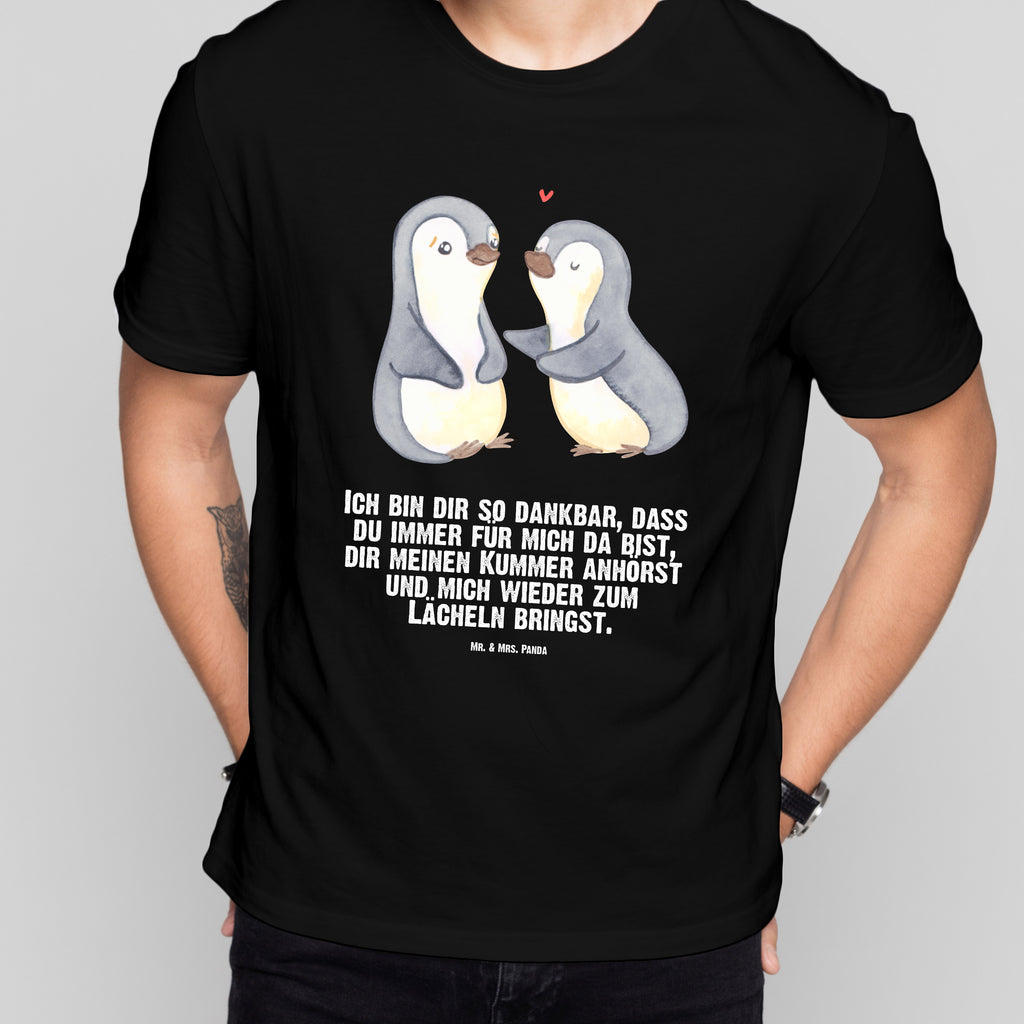 T-Shirt Standard Pinguine trösten T-Shirt, Shirt, Tshirt, Lustiges T-Shirt, T-Shirt mit Spruch, Party, Junggesellenabschied, Jubiläum, Geburstag, Herrn, Damen, Männer, Frauen, Schlafshirt, Nachthemd, Sprüche, Liebe, Partner, Freund, Freundin, Ehemann, Ehefrau, Heiraten, Verlobung, Heiratsantrag, Liebesgeschenk, Jahrestag, Hocheitstag, Valentinstag, Geschenk für Frauen, Hochzeitstag, Mitbringsel, Geschenk für Freundin, Geschenk für Partner, Liebesbeweis, für Männer, für Ehemann