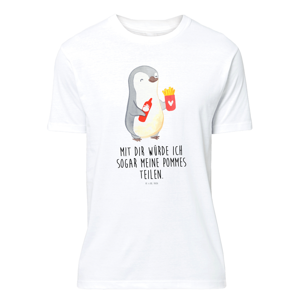 T-Shirt Standard Pinguin Pommes T-Shirt, Shirt, Tshirt, Lustiges T-Shirt, T-Shirt mit Spruch, Party, Junggesellenabschied, Jubiläum, Geburstag, Herrn, Damen, Männer, Frauen, Schlafshirt, Nachthemd, Sprüche, Liebe, Partner, Freund, Freundin, Ehemann, Ehefrau, Heiraten, Verlobung, Heiratsantrag, Liebesgeschenk, Jahrestag, Hocheitstag, Valentinstag, Geschenk für Frauen, Hochzeitstag, Mitbringsel, Geschenk für Freundin, Geschenk für Partner, Liebesbeweis, für Männer, für Ehemann