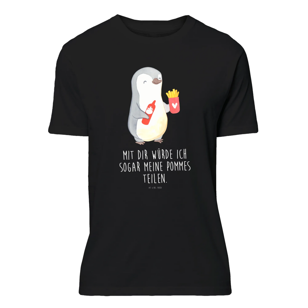 T-Shirt Standard Pinguin Pommes T-Shirt, Shirt, Tshirt, Lustiges T-Shirt, T-Shirt mit Spruch, Party, Junggesellenabschied, Jubiläum, Geburstag, Herrn, Damen, Männer, Frauen, Schlafshirt, Nachthemd, Sprüche, Liebe, Partner, Freund, Freundin, Ehemann, Ehefrau, Heiraten, Verlobung, Heiratsantrag, Liebesgeschenk, Jahrestag, Hocheitstag, Valentinstag, Geschenk für Frauen, Hochzeitstag, Mitbringsel, Geschenk für Freundin, Geschenk für Partner, Liebesbeweis, für Männer, für Ehemann