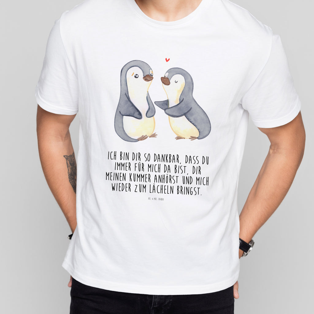 T-Shirt Standard Pinguine trösten T-Shirt, Shirt, Tshirt, Lustiges T-Shirt, T-Shirt mit Spruch, Party, Junggesellenabschied, Jubiläum, Geburstag, Herrn, Damen, Männer, Frauen, Schlafshirt, Nachthemd, Sprüche, Liebe, Partner, Freund, Freundin, Ehemann, Ehefrau, Heiraten, Verlobung, Heiratsantrag, Liebesgeschenk, Jahrestag, Hocheitstag, Valentinstag, Geschenk für Frauen, Hochzeitstag, Mitbringsel, Geschenk für Freundin, Geschenk für Partner, Liebesbeweis, für Männer, für Ehemann