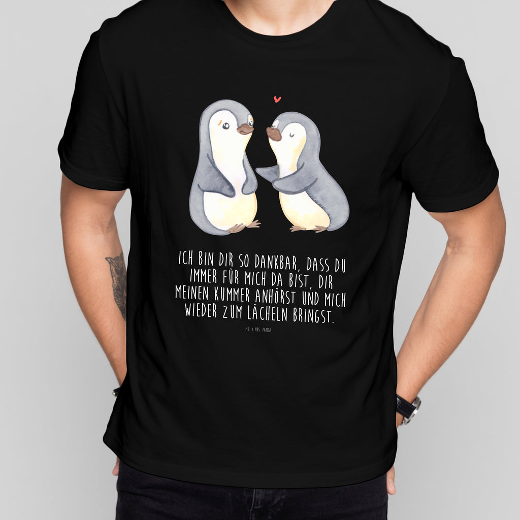 T-Shirt Standard Pinguine trösten T-Shirt, Shirt, Tshirt, Lustiges T-Shirt, T-Shirt mit Spruch, Party, Junggesellenabschied, Jubiläum, Geburstag, Herrn, Damen, Männer, Frauen, Schlafshirt, Nachthemd, Sprüche, Liebe, Partner, Freund, Freundin, Ehemann, Ehefrau, Heiraten, Verlobung, Heiratsantrag, Liebesgeschenk, Jahrestag, Hocheitstag, Valentinstag, Geschenk für Frauen, Hochzeitstag, Mitbringsel, Geschenk für Freundin, Geschenk für Partner, Liebesbeweis, für Männer, für Ehemann