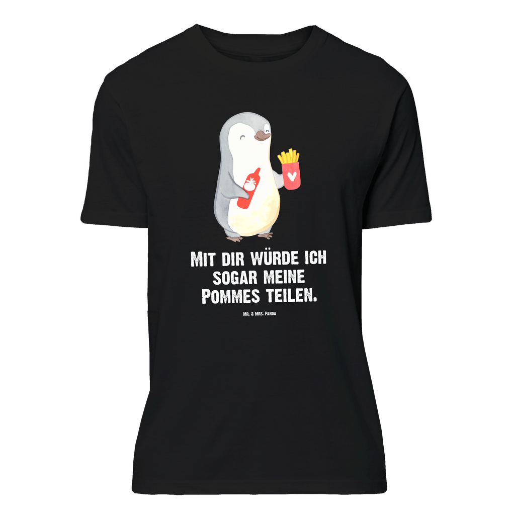 T-Shirt Standard Pinguin Pommes T-Shirt, Shirt, Tshirt, Lustiges T-Shirt, T-Shirt mit Spruch, Party, Junggesellenabschied, Jubiläum, Geburstag, Herrn, Damen, Männer, Frauen, Schlafshirt, Nachthemd, Sprüche, Liebe, Partner, Freund, Freundin, Ehemann, Ehefrau, Heiraten, Verlobung, Heiratsantrag, Liebesgeschenk, Jahrestag, Hocheitstag, Valentinstag, Geschenk für Frauen, Hochzeitstag, Mitbringsel, Geschenk für Freundin, Geschenk für Partner, Liebesbeweis, für Männer, für Ehemann