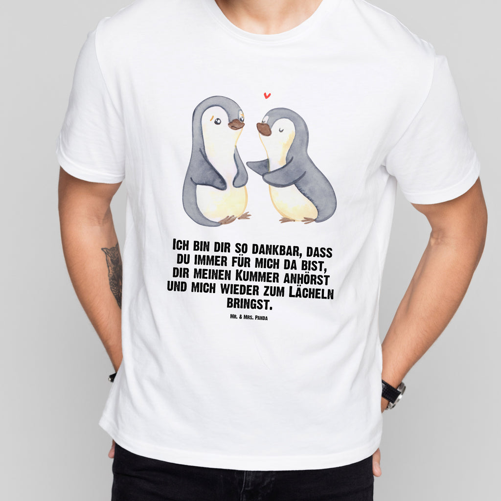 T-Shirt Standard Pinguine trösten T-Shirt, Shirt, Tshirt, Lustiges T-Shirt, T-Shirt mit Spruch, Party, Junggesellenabschied, Jubiläum, Geburstag, Herrn, Damen, Männer, Frauen, Schlafshirt, Nachthemd, Sprüche, Liebe, Partner, Freund, Freundin, Ehemann, Ehefrau, Heiraten, Verlobung, Heiratsantrag, Liebesgeschenk, Jahrestag, Hocheitstag, Valentinstag, Geschenk für Frauen, Hochzeitstag, Mitbringsel, Geschenk für Freundin, Geschenk für Partner, Liebesbeweis, für Männer, für Ehemann