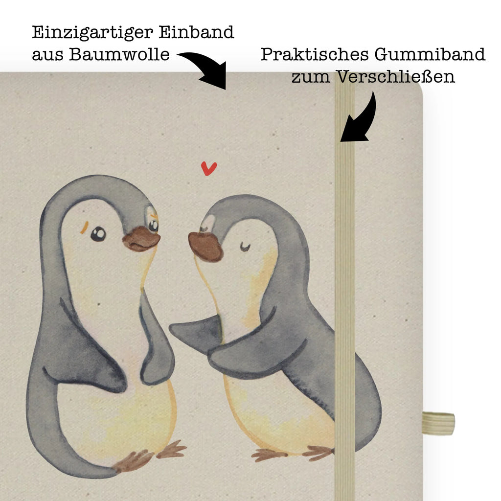 Baumwoll Notizbuch Pinguine trösten Notizen, Eintragebuch, Tagebuch, Notizblock, Adressbuch, Journal, Kladde, Skizzenbuch, Notizheft, Schreibbuch, Schreibheft, Liebe, Partner, Freund, Freundin, Ehemann, Ehefrau, Heiraten, Verlobung, Heiratsantrag, Liebesgeschenk, Jahrestag, Hocheitstag, Valentinstag, Geschenk für Frauen, Hochzeitstag, Mitbringsel, Geschenk für Freundin, Geschenk für Partner, Liebesbeweis, für Männer, für Ehemann