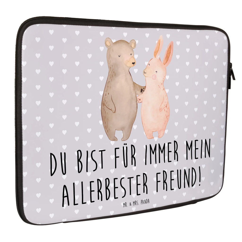 Notebook Tasche Bär und Hase Umarmen Notebook Tasche, Laptop, Computertasche, Tasche, Notebook-Tasche, Notebook-Reisehülle, Notebook Schutz, Liebe, Partner, Freund, Freundin, Ehemann, Ehefrau, Heiraten, Verlobung, Heiratsantrag, Liebesgeschenk, Jahrestag, Hocheitstag, Freunde, bester Freund, Hase, Bär, Bärchen, best friends