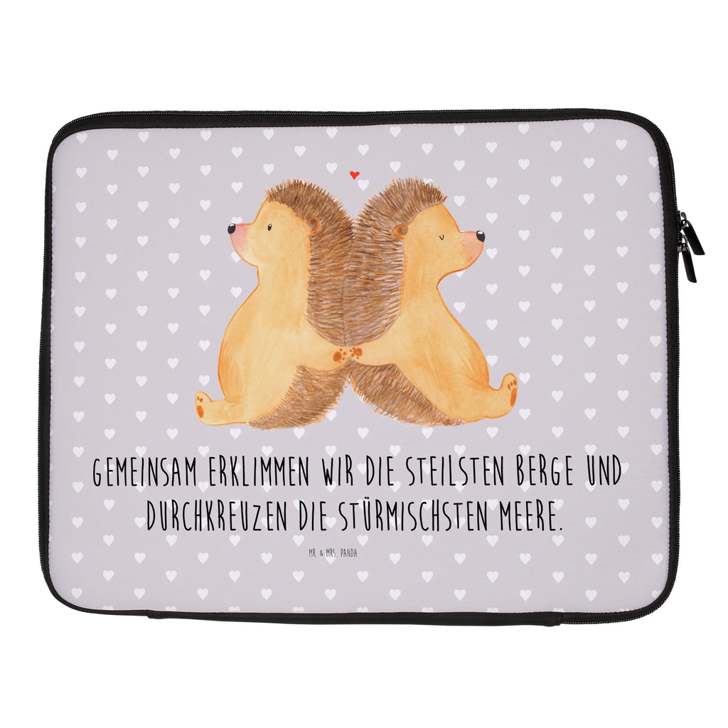 Notebook Tasche Igel händchenhaltend Notebook Tasche, Laptop, Computertasche, Tasche, Notebook-Tasche, Notebook-Reisehülle, Notebook Schutz, Liebe, Partner, Freund, Freundin, Ehemann, Ehefrau, Heiraten, Verlobung, Heiratsantrag, Liebesgeschenk, Jahrestag, Hocheitstag, Igel, Igelliebe, Hand in Hand, Liebesbeweis, große Liebe, Liebesbotschaft, Hochzeit, Lieblingsmensch, Gemeinsamkeit, Love, Geschenk für zwei